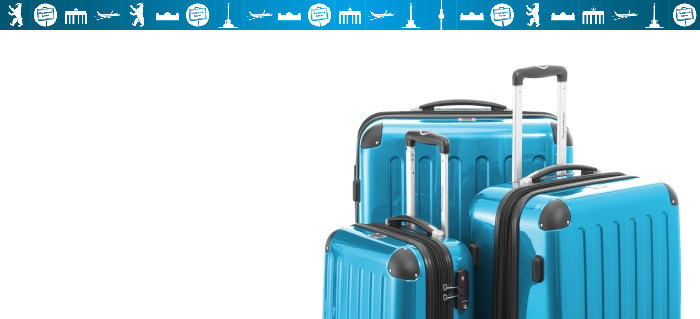 blaue Koffer