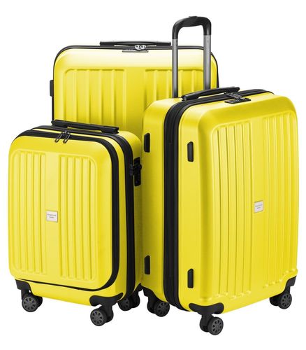 Hauptstadtkoffer X-Berg - 3er Kofferset gelb matt